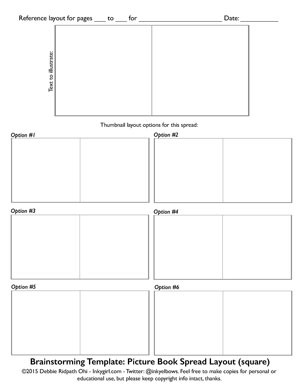 Free Picture Book Thumbnail Templates For Writers And Illustrators Inkygirl Guide For Kidlit Ya Writers Artists Via Inkyelbows